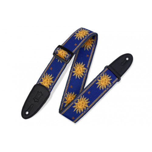 MPJG-SUN-BLU Print Series Ремень для гитары, тканый, солнце/синий, Levy's