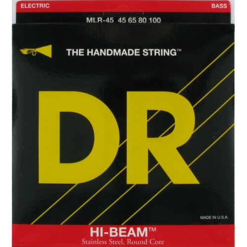 MLR-45 Hi-Beam Комплект струн для бас-гитары, сталь, Medium - Light, 45-100, DR