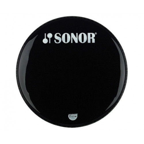 91066600 PB 16 B/L Пластик для бас-барабана 16'', черный, Sonor