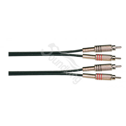 BB404-3M Кабель акустический, 2хRCA — 2хRCA, 3м, Soundking