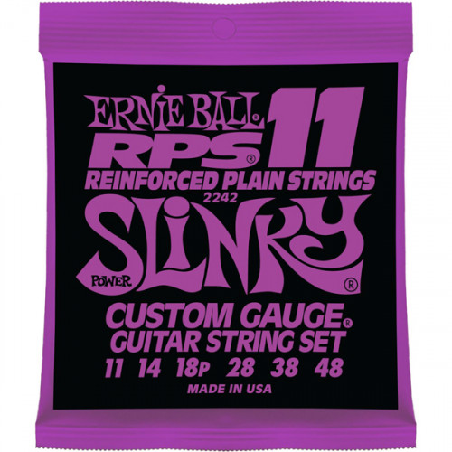 P02242 Power Slinky RPS11 Комплект струн для электрогитары, никель, 11-48, Ernie Ball
