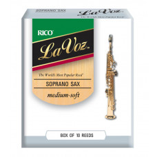 RIC10MS La Voz Трости для саксофона-сопрано, средне-мягкие (Medium-Soft), 10шт в упаковке Rico RIC10MS La Voz Трости для саксофона-сопрано, средне-мягкие (Medium-Soft), 10шт в упаковке Rico