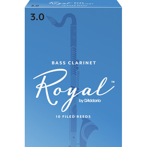 REB1030 Rico Royal Трости для кларнета бас, размер 3.0, 10шт, Rico