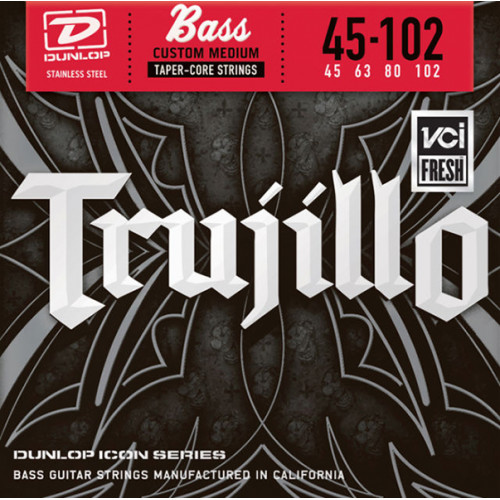 RTT45102T Robert Trujillo Icon Комплект струн для бас-гитары, Medium, нерж.сталь, 45-102, Dunlop
