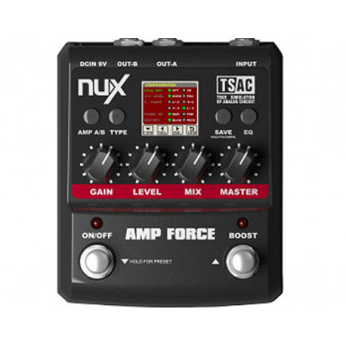 AMP-FORCE педаль эффектов, эмулятор ламповых усилителей, Nux Cherub