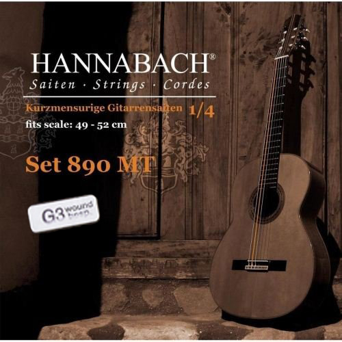 890MTGW14 KINDER GUITAR SIZE Струны для классической гитары 1/4 нейлон/посеребренные Hannabach 890MTGW14 KINDER GUITAR SIZE Струны для классической гитары 1/4 нейлон/посеребренные Hannabach