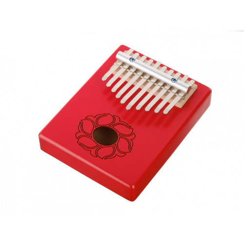 KMKr-1-RD Piastra Калимба, резонаторная, 10 язычков, прямоугольная, красная, Мозеръ