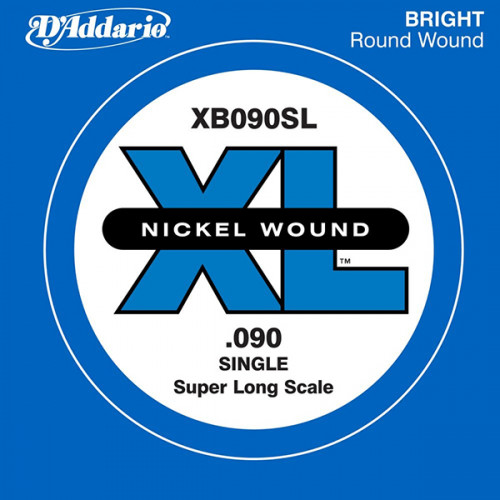 XB090SL Nickel Wound Отдельная струна для бас-гитары, никелированная, .090, Super Long, D'Addario XB090SL Nickel Wound Отдельная струна для бас-гитары, никелированная, .090, Super Long, D'Addario