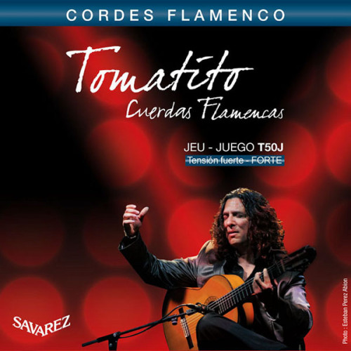 T50J Flamenco Tomatito Комплект струн для классической гитары, сильное натяжение, посеребр, Savarez T50J Flamenco Tomatito Комплект струн для классической гитары, сильное натяжение, посеребр, Savarez