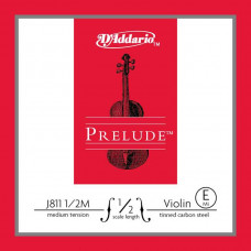 J811-1/2M Prelude Отдельная струна Е/Ми для скрипок размером 1/2, среднее натяжение, D'Addario