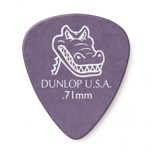 417P.71 Gator Grip Медиаторы, 12шт, толщина 0,71мм, Dunlop