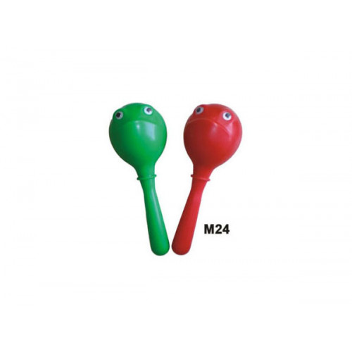 M24 Пластиковые маракасы на ручке с глазами. Fleet
