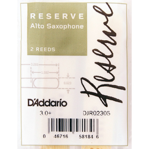 DJR02305 Reserve Трости для саксофона альт, размер 3.0+, 2шт., Rico