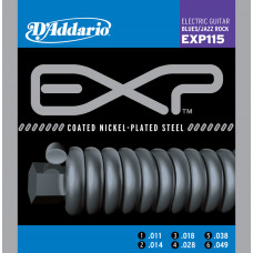 EXP115 COATED NICKEL Струны для электрогитары Regular Light 11-49 D`Addario