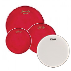 EPP-HRUV1-F Hydraulic Red Fusion Набор пластиков для малого и том барабана (10, 12, 14")+14", Evans