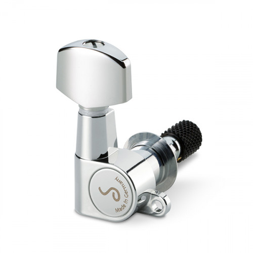 10040223.01.55 M6 Mini Toplocking Комплект одиночной колковой механики, 3л+3п, мал, хром, Schaller 10040223.01.55 M6 Mini Toplocking Комплект одиночной колковой механики, 3л+3п, мал, хром, Schaller
