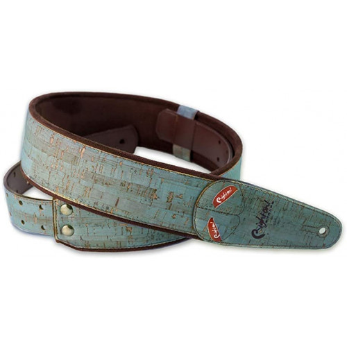 8401070040088 Steady Mojo Cork Teal Ремень для гитары, RightOn Straps