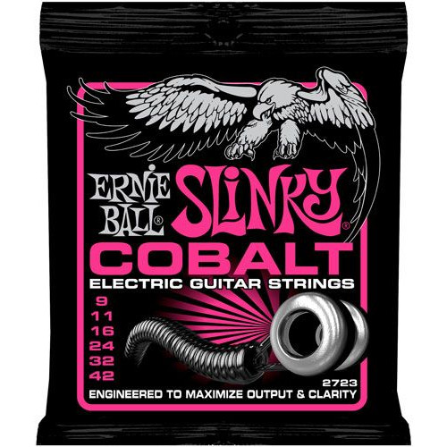 P02723 Cobalt Super Slinky Комплект cтрун для электрогитары, кобальт 9-42, Ernie Ball P02723 Cobalt Super Slinky Комплект cтрун для электрогитары, кобальт 9-42, Ernie Ball