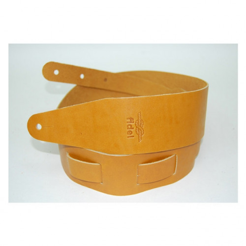 FL50032L Leather Ремень для гитары, кожаный, цвет дыня, Fidel