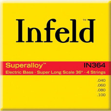 IN364 Infield Комплект струн для бас-гитары, круглая оплетка, 40-100, Thomastik IN364 Infield Комплект струн для бас-гитары, круглая оплетка, 40-100, Thomastik