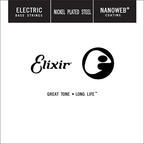 15385 Nanoweb Отдельная струна для бас-гитары, никелированная, .085, Elixir