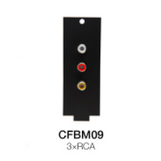 CFBM09 Floor Box Модуль коммутационной коробки 3 х RCA, Soundking