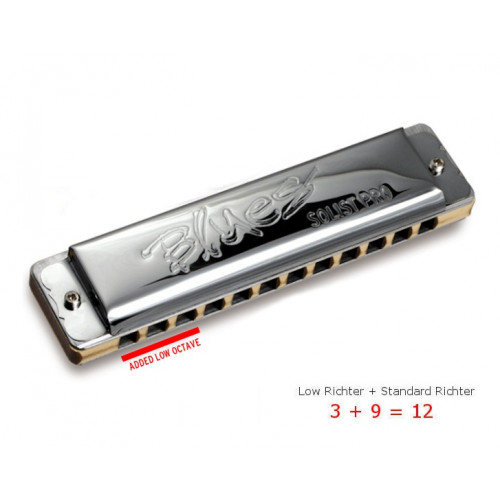 11601C Solist Pro 12 Steel C Губная гармошка, Seydel Sohne