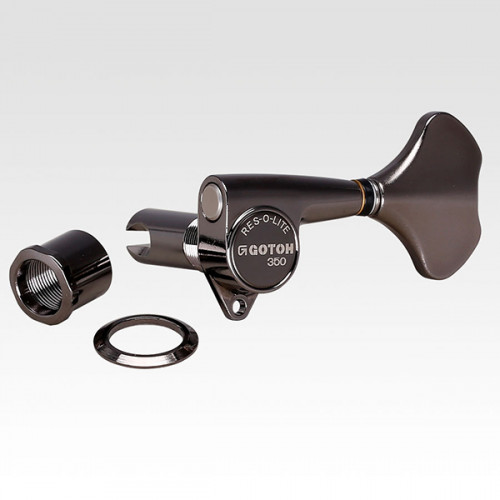 GB350-B-L2+R2 Колки для бас-гитары 2+2, черный, Gotoh