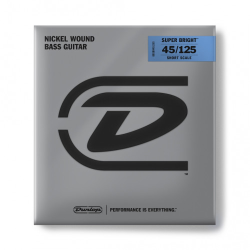 DBSBN45125S Super Bright Комплект струн для 5-стр. бас-гитары, никелир., Short Scale, 45-125, Dunlop DBSBN45125S Super Bright Комплект струн для 5-стр. бас-гитары, никелир., Short Scale, 45-125, Dunlop