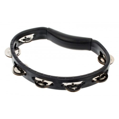 HTBK Headliner Hand Held Тамбурин, 1 ряд бубенцов, черный, Meinl