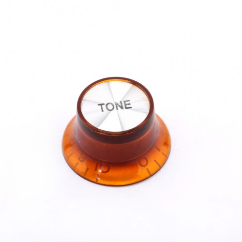 MX1059 Ручка потенциометра Gibson Style, Tone, метрическая, янтарь, Musiclily