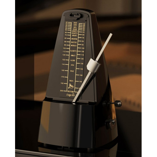 WSM-305-BK Метроном механический, черный, Cherub