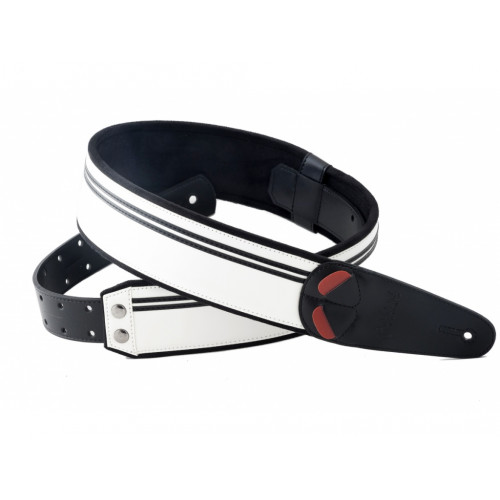 8401070110767 Mojo Race B&W Ремень для гитары, RightOn Straps