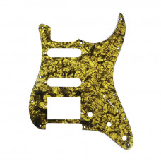 DPP-ST-GOP-HSS Защитная накладка электрогитары Stratocaster, HSS, золотая, D'Andrea DPP-ST-GOP-HSS Защитная накладка электрогитары Stratocaster, HSS, золотая, D'Andrea