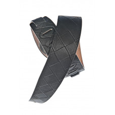25LWV-01 Кожаный ремень для гитары, рисунок «Large Basket Weave», черный, Planet Waves