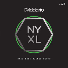 NYXLB125T NYXL Tapered Отдельная струна для бас-гитары, никелированная, 125, D'Addario