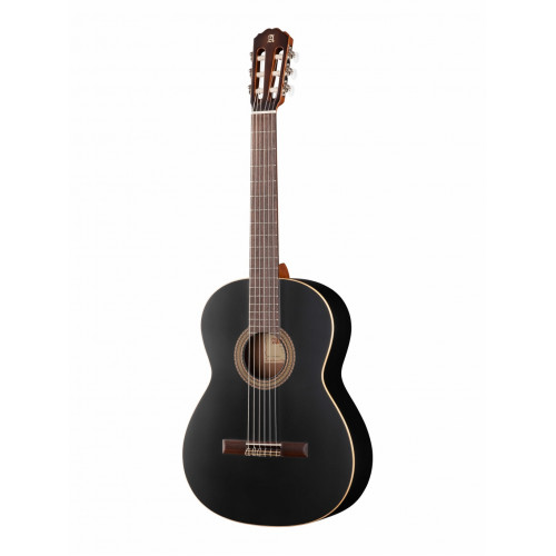 7.232 Classical Student 1C Black Satin Классическая гитара, черная, Alhambra