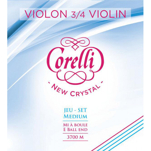 3700M Corelli New Crystal Комплект струн для скрипки размером 3/4, среднее натяжение, Savarez 3700M Corelli New Crystal Комплект струн для скрипки размером 3/4, среднее натяжение, Savarez