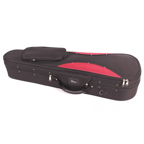 VC-G300-BKR-4/4 Футляр для скрипки размером 4/4, черный/красный, Mirra