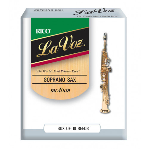 RIC10MD La Voz Трости для саксофона-сопрано, средние (Medium), 10шт в упаковке Rico RIC10MD La Voz Трости для саксофона-сопрано, средние (Medium), 10шт в упаковке Rico