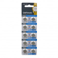 00-00017857 Alkaline Элемент питания G10/LR1130/LR54/389A/189 1.5В, 10шт, GoPower 00-00017857 Alkaline Элемент питания G10/LR1130/LR54/389A/189 1.5В, 10шт, GoPower