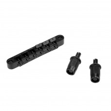 M203BK-M205BK Бридж Tune-O-Matic со стоп-баром для Gibson Les Paul, черный, Musiclily M203BK-M205BK Бридж Tune-O-Matic со стоп-баром для Gibson Les Paul, черный, Musiclily