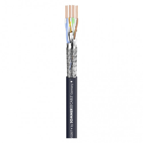 580-0401 SC-Mercator CAT.6A PVC Highflex Blk Кабель сетевой витая пара, 100м, Sommer Cable