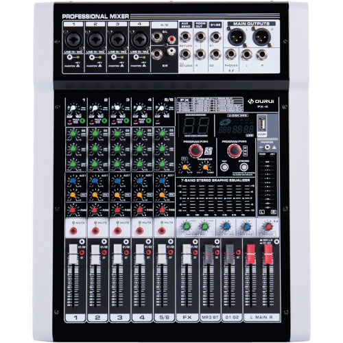 PX-6 Микшерный пульт, 6 каналов, LAudio