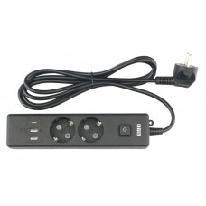 PC-5B-2M PowerCube Удлинитель, 2 розетки, 3 USB-порта, Электрическая мануфактура PC-5B-2M PowerCube Удлинитель, 2 розетки, 3 USB-порта, Электрическая мануфактура