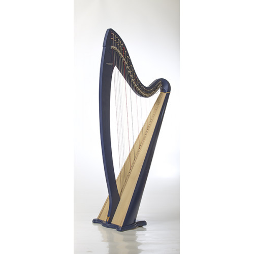 RHL006 Арфа леверсная, 36 струн, цвет: синий, Resonance Harps