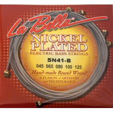 SN41B Комплект струн для 5-струнной бас-гитары, 45-125, La Bella SN41B Комплект струн для 5-струнной бас-гитары, 45-125, La Bella