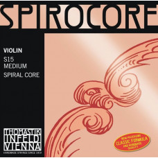 S15 Spirocore Комплект струн для скрипки размером 4/4, среднее натяжение, Thomastik S15 Spirocore Комплект струн для скрипки размером 4/4, среднее натяжение, Thomastik