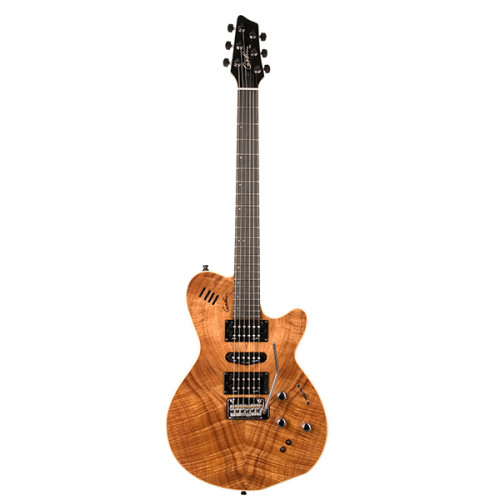 036523 xtSA Koa Ltd Электрогитара, цвет натуральный, с чехлом, Godin