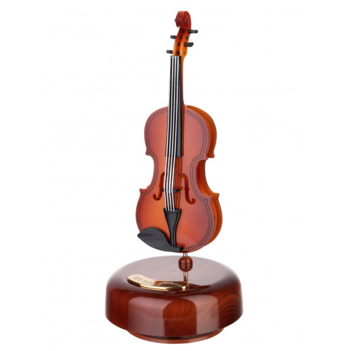 M-M10 Музыкальная шкатулка "Скрипка", пластик, Rin